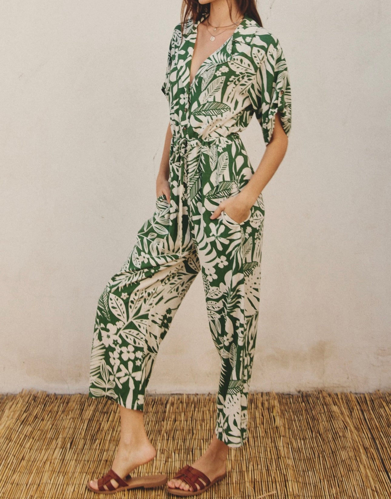 Ibiza Palm Jumpsuit