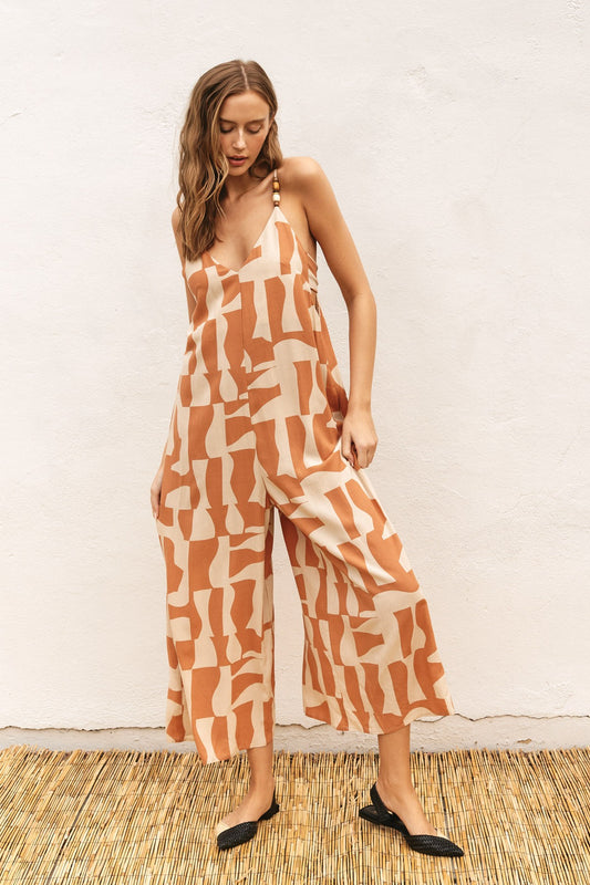 Sun Bleached Tie Back Jumpsuit