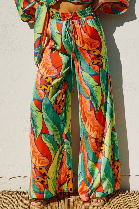 Exotic Escape Wide Leg Pull On Pants