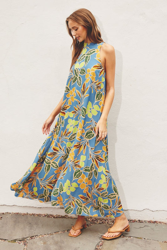 Halter Neck Maxi Dress