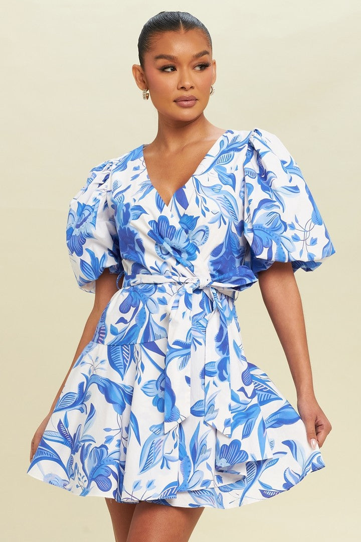 SANTORINI WRAP DRESS